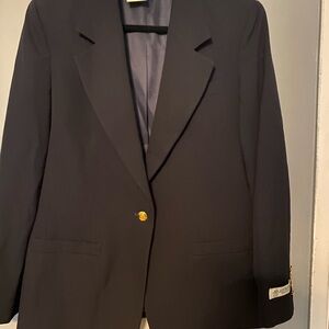 Classic Vintage Austin Reed one button Navy Blue size 8 Blazer